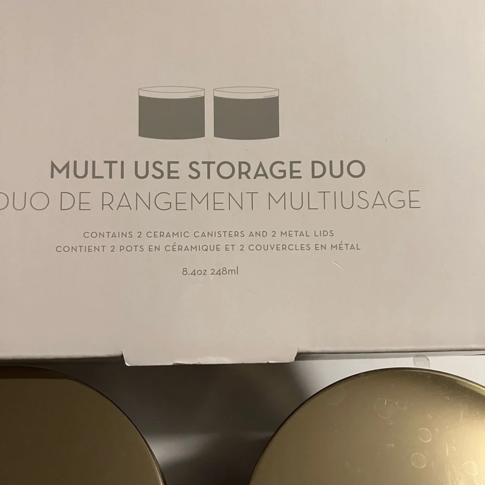 Z Gallerie ceramic storage container duo